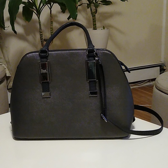 Aldo handbag in gorgeous gunmetal color - Picture 3 of 14